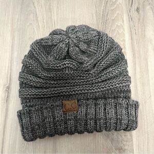 C.C Hat Women’s OS Dark Gray Cuffed Knit Beanie